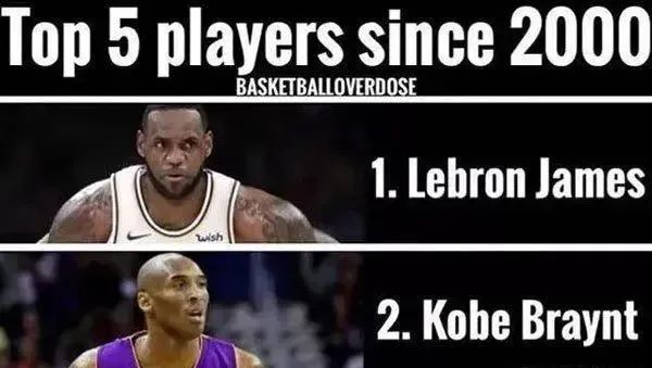 NBA停赛期间美媒评选21世纪前5超巨：詹姆斯、科比、邓肯、奥尼尔、杜兰特