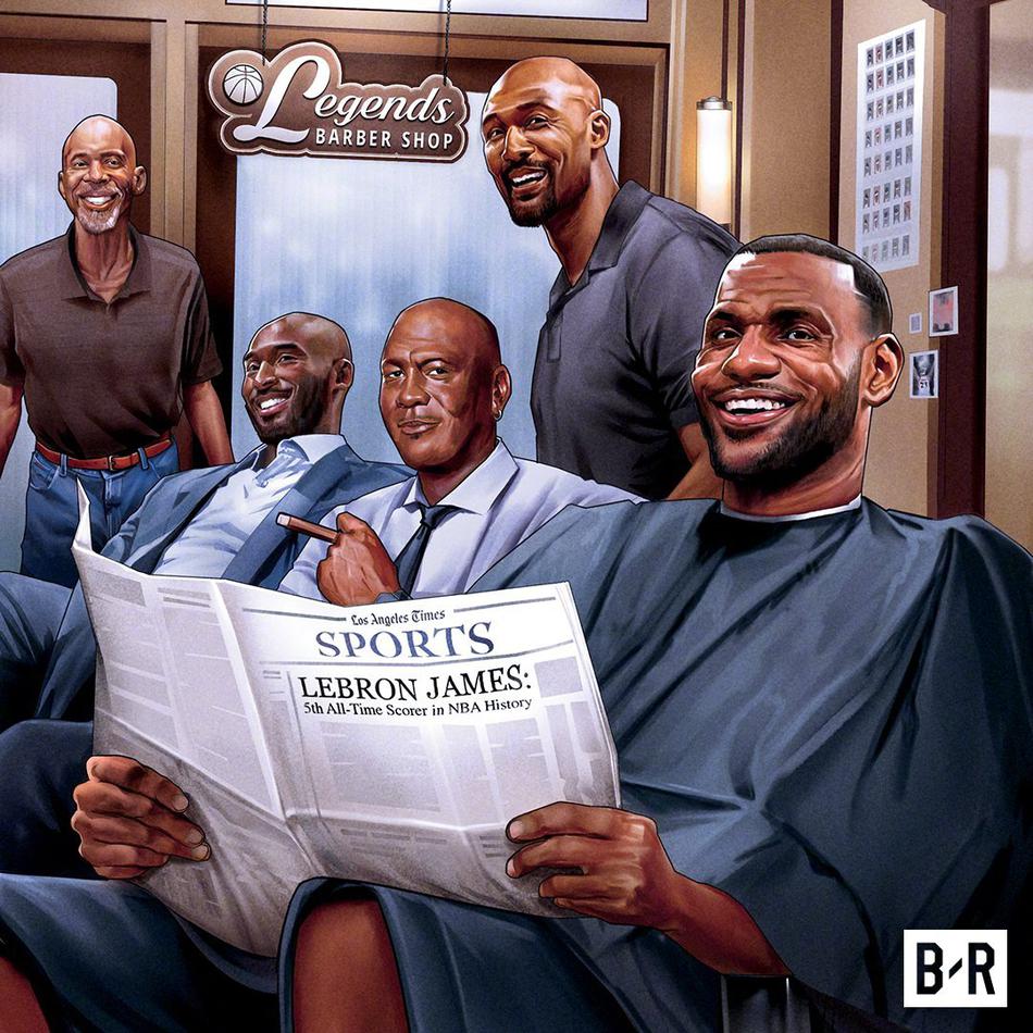 詹姆斯NBA生涯常规赛得分超越张伯伦，历史第五，明年有望超越乔丹和科比