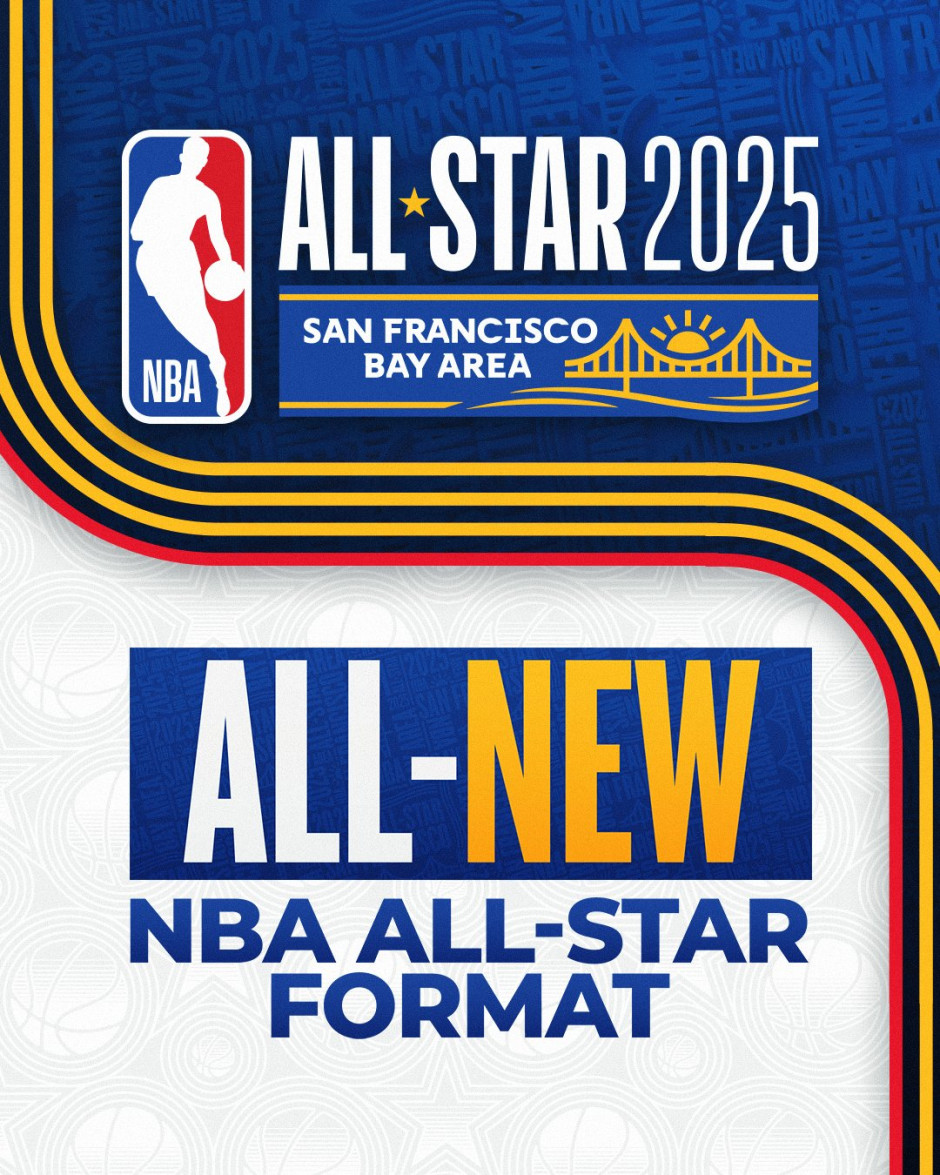 2025年NBA全明星新赛制：4队参赛24名球员，2024-25赛季全明星时间及投票规则详解