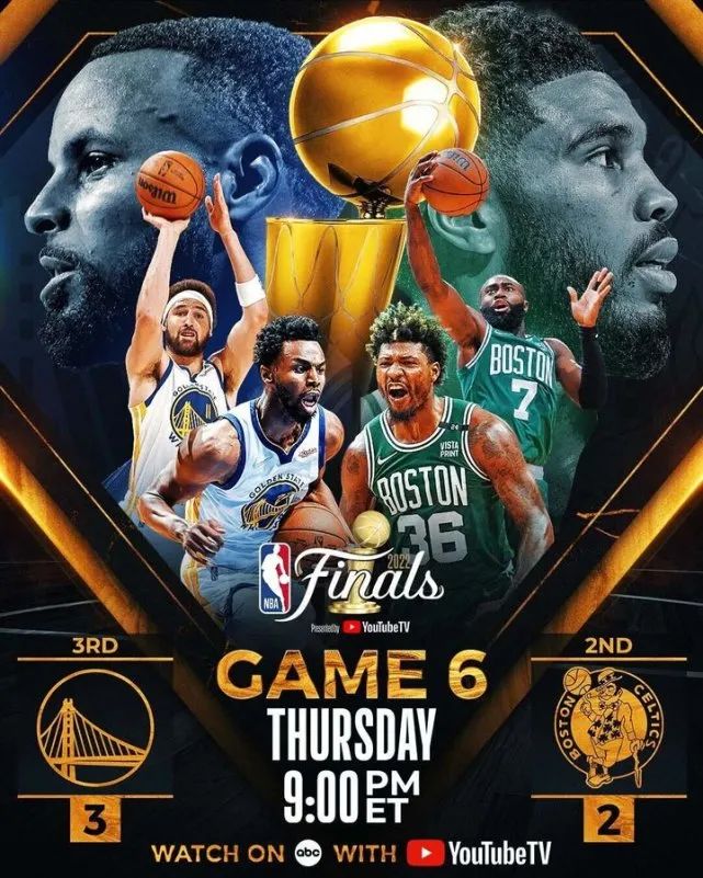 NBA总决赛G6：凯尔特人主场迎战勇士，库里与G6汤能否带领勇士夺冠？