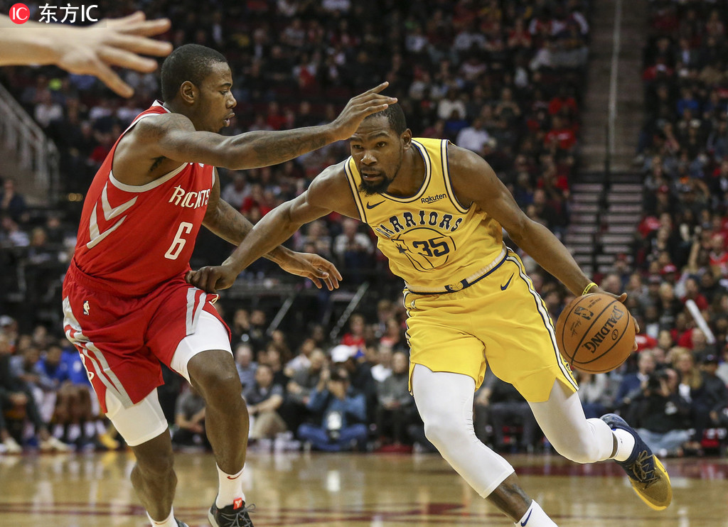11月16日NBA常规赛：火箭90后克拉克助队胜勇士