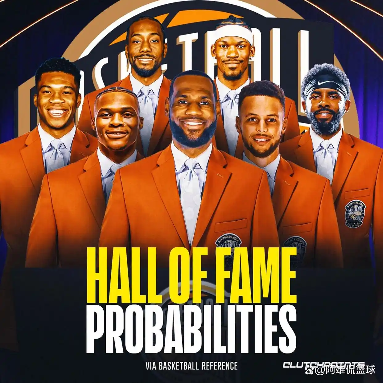 NBA名人堂要求近年似降低，美媒列27名现役球员2023年休赛期进名人堂概率