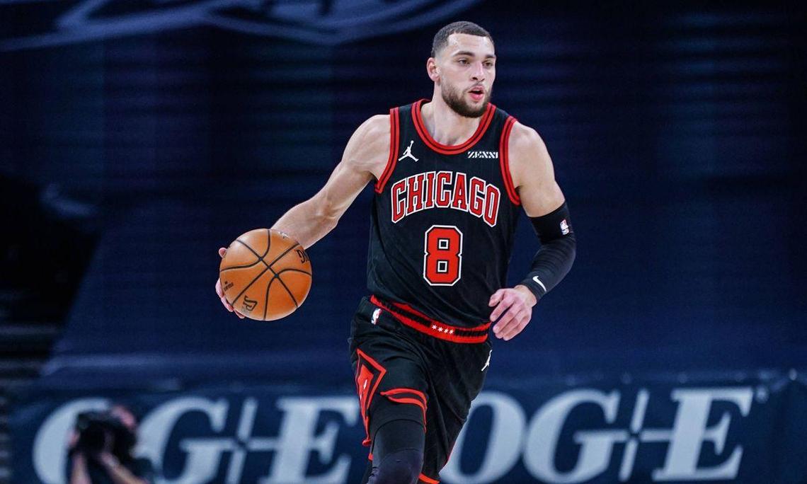 NBA常规赛洛杉矶快船队反超后再输公牛 拉文35分哈登表现难挽败局