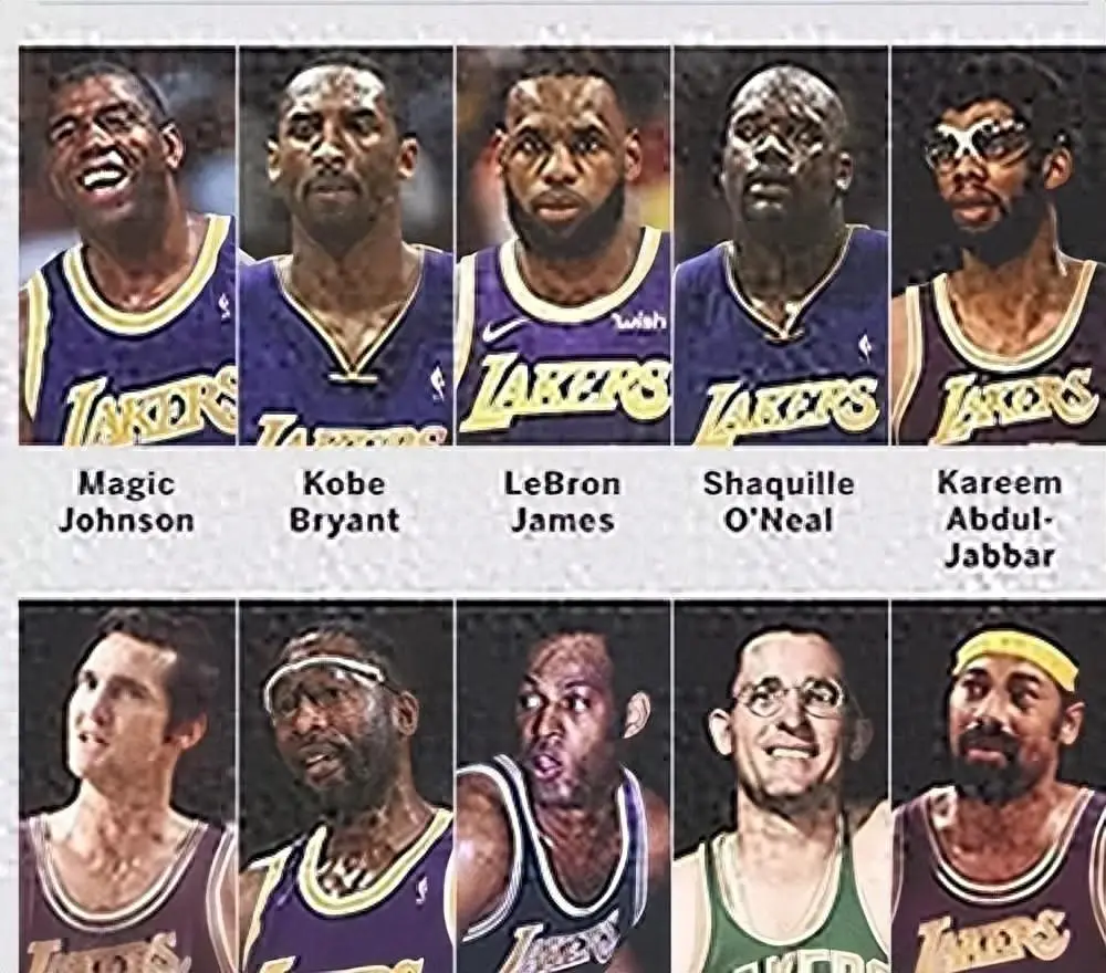三胖盘点NBA各队最佳阵容，深度解析湖人队史十人争议