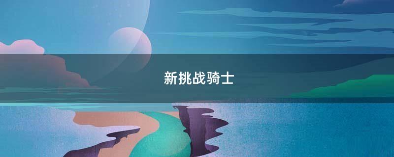 新挑战骑士（新挑战骑士双手武器加点）